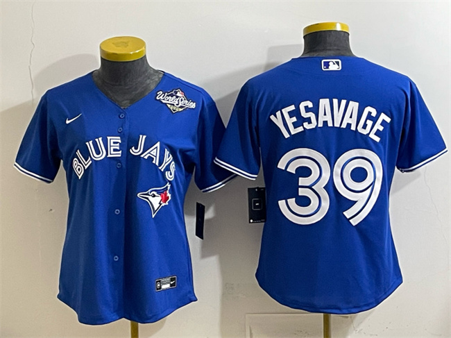 Personalized Women’s Toronto Blue Jays #39 Trey Yesavage Royal 2025 World Series Cool Base Stitched Baseball Jersey(Run Small)