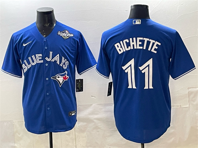 Personalized Men’s Toronto Blue Jays #11 Bo Bichette Royal 2025 World Series Cool Base Stitched Baseball Jersey