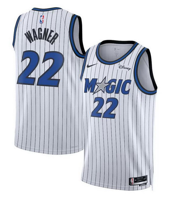 Personalized Men’s Orlando Magic #22 Franz Wagner White 2025 Association Edition Stitched Basketball Jersey