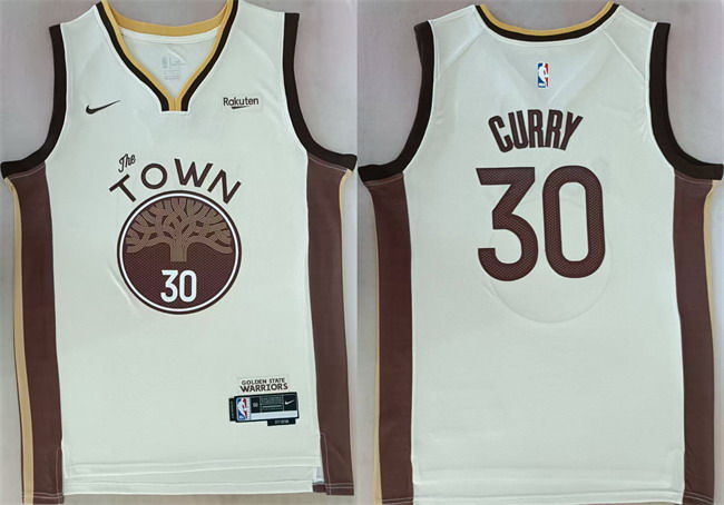 Personalized Men’s Golden State Warriors #30 Stephen Curry White Stitched Basketball Jersey