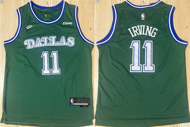 Personalized Men’s Dallas Mavericks #11 Kyrie Irving Green 2025 26 Classic Edition Stitched Basketball Jersey