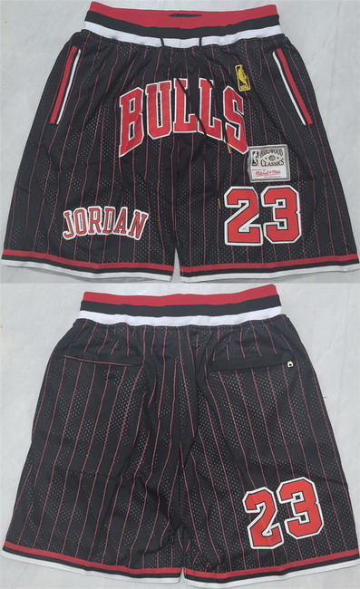 Personalized Men’s Chicago Bulls #23 Michael Jordan Black Shorts (Run Small)