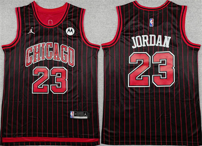 Personalized Men’s Chicago Bulls #23 Michael Jordan Black 2024 25 City Edition Stitched Basketball Jersey