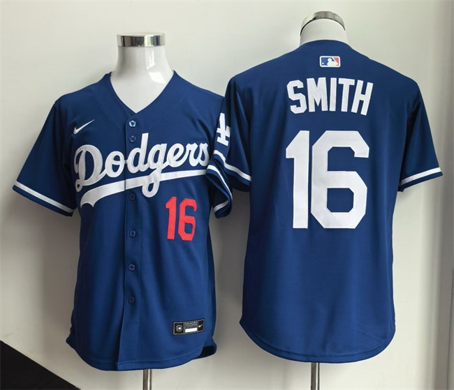 Personalized Men’s Los Angeles Dodgers #16 Will Smith Royal Limited Stitched Baseball Jersey