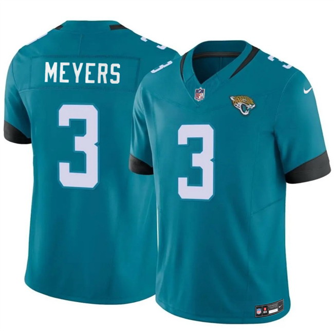 Personalized Men’s Jacksonville Jaguars #3 Jokobi Meyers Teal 2025 F.U.S.E. Untouchable Limited Stitched Jersey