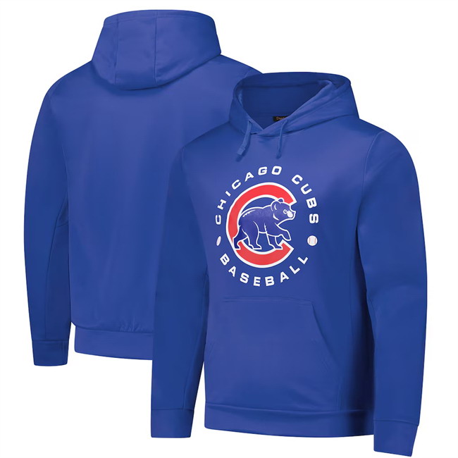Personalized Men’s Chicago Cubs Blue Dunbrooke Champion Pullover Hoodie