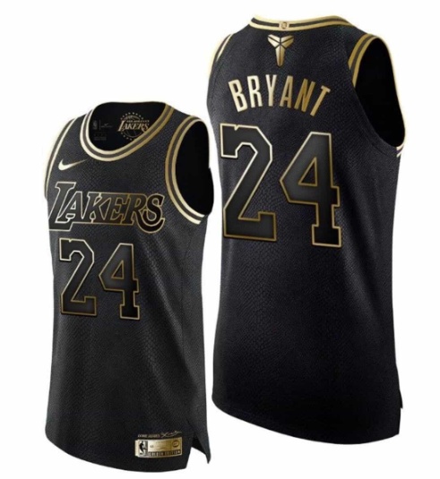 Personalized Men Lakers #24 Kobe Bryant Black Mamba Forever Legend Jersey