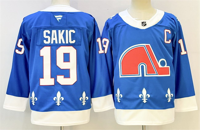 Personalized Men’s New York Rangers #19 Joe Sakic Blue 2025 Stitched With C Patch Hockey Jersey