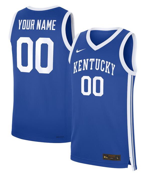Personalized Men’s Kentucky Wildcats ACTIVE PLAYER Blue Stitched Basketball Jersey