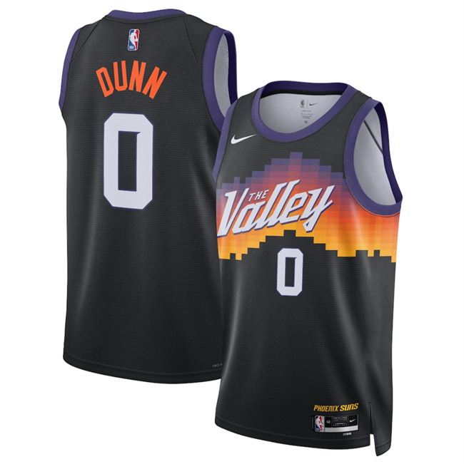 Personalized Men’s Phoenix Suns #0 Ryan Dunn Black 2025 26 City Edition Stitched Basketball Jersey