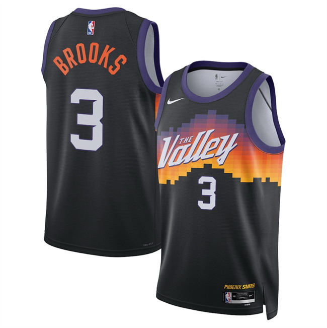 Personalized Men’s Phoenix Suns #3 Dillon Brooks Black 2025 26 City Edition Stitched Basketball Jersey
