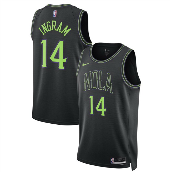 Personalized Men’s New Orleans Pelicans #14 Micah Peavy Black 2025 26 City Ediiton Stitched Basketball Jersey