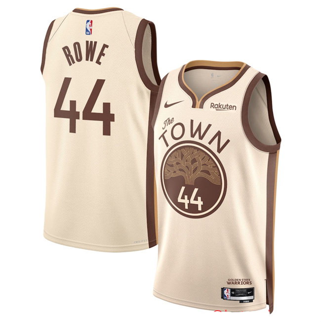Personalized Men’s Golden State Warriors #44 Jackson Rowe Tan 2025 26 City Edition Stitched Basketball Jersey