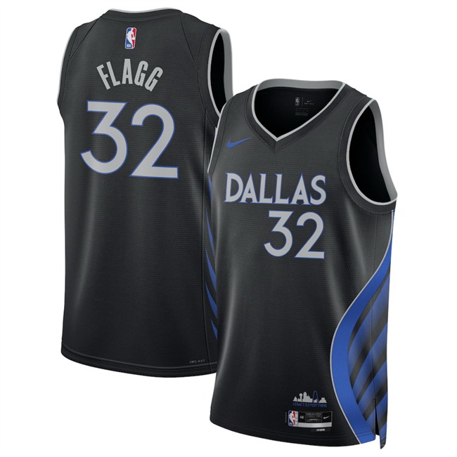 Personalized Men’s Dallas Mavericks #32 Cooper Flagg Black 2025 26 City Edition Stitched Basketball Jersey