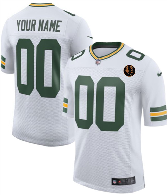 Personalized Men’s Green Bay Packers Active Player White 2025 With John Madden Patch New Untouchable Limited Stitched Football Jersey
