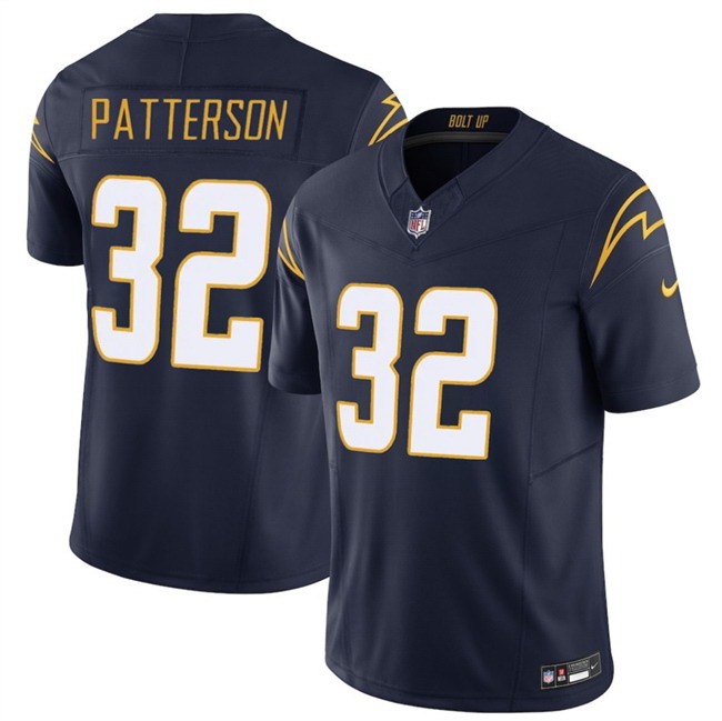 Personalized Men’s Los Angeles Chargers #32 Jaret Patterson Navy 2025 F.U.S.E. Alternate Limited Stitched Football Jersey