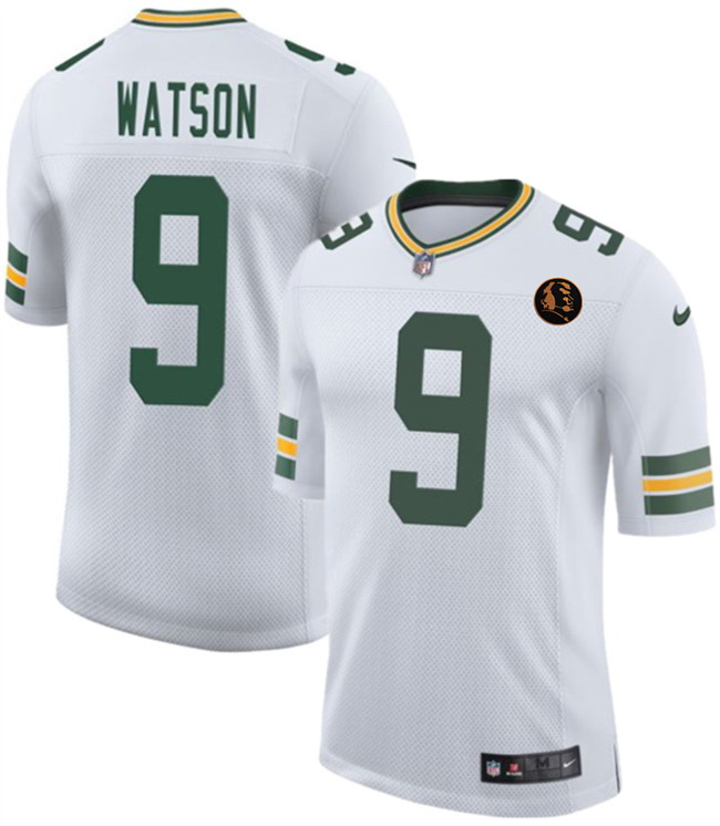 Personalized Men’s Green Bay Packers #9 Christian Watson White 2025 New With John Madden Patch Untouchable Limited Stitched Football Jersey
