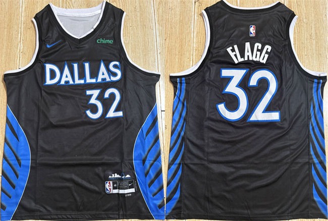 Personalized Men’s Dallas Mavericks #32 Cooper Flagg Black 2025-26 City Edition Stitched Basketball Jersey
