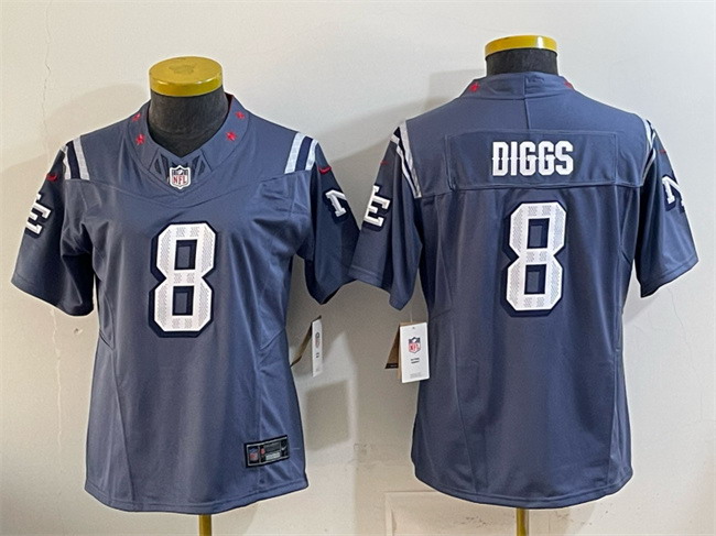 Personalized Youth New England Patriots #8 Stefon Diggs Navy 2025 Rivalries F.U.S.E Limited Stitched Football Jersey