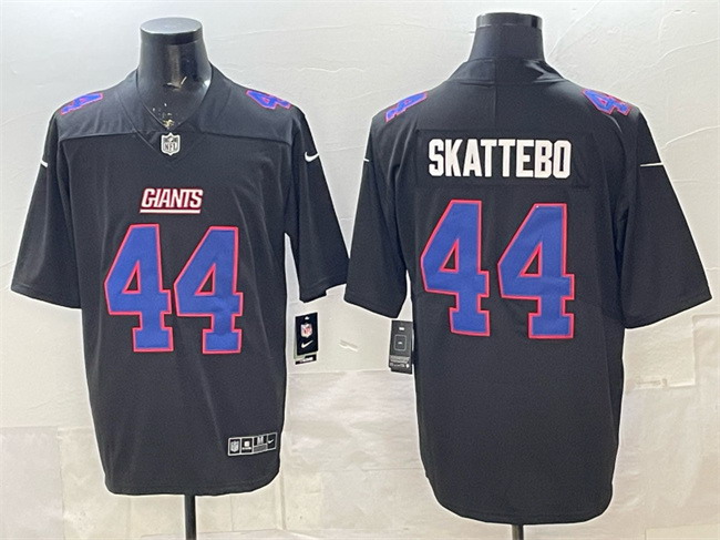 Personalized Men’s New York Giants #44 Cam Skattebo Black Fashion Untouchable Limited Stitched Football Jersey