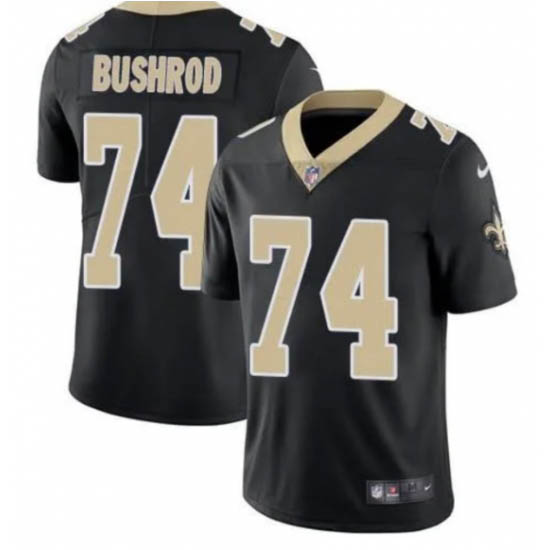 Personalized Men’s New Orleans Saints #74 Jermon Bushrod Black Limited Stitched Jersey