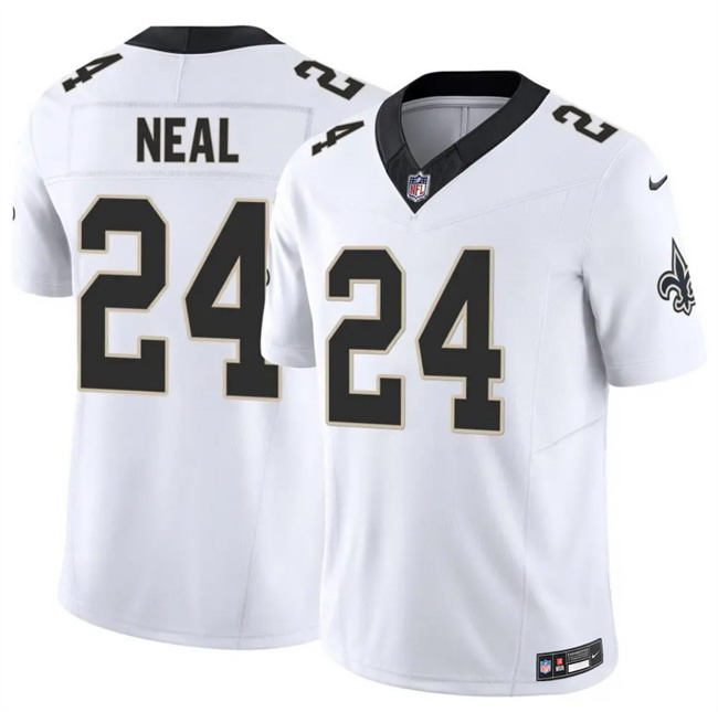 Personalized Men’s New Orleans Saints #24 Devin Neal White 2025 F.U.S.E Limited Stitched Football Jersey