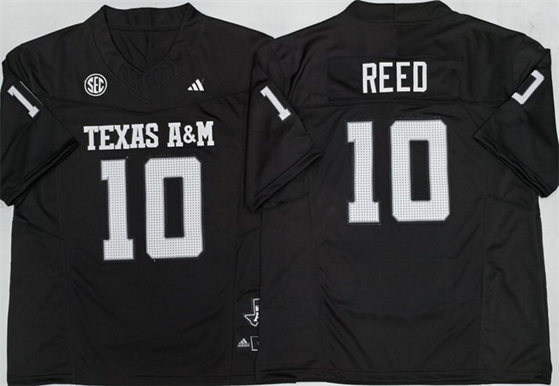 Personalized Men’s Texas A&M Aggies Lions #10 Marcel Reed Black 2025 F.U.S.E. Stitched Jersey