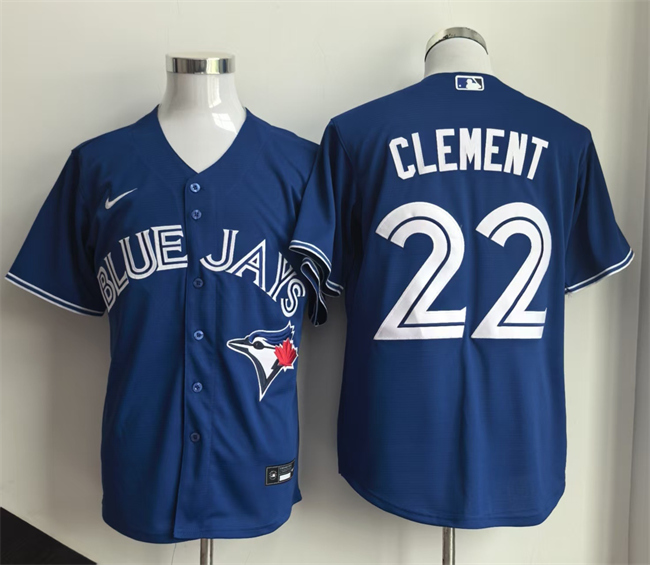 Personalized Men’s Toronto Blue Jays #22 Ernie Clement Blue 2025 Cool Base Stitched Baseball Jersey