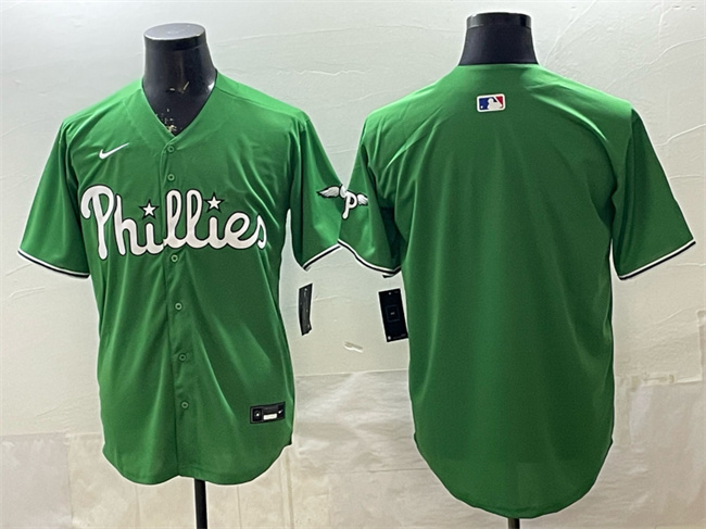 Personalized Men’s Philadelphia Phillies Blank Green Limited Stitched Jersey