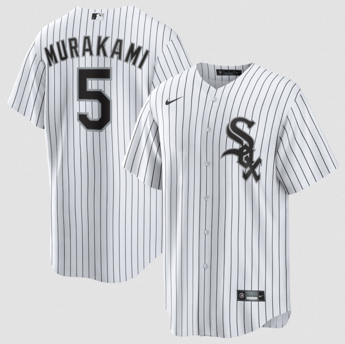 Personalized Men’s Chicago White Sox #5 Munetaka Murakami White Cool Base Stitched Baseball Jersey