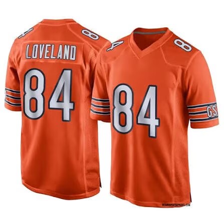 Personalized Men’s Chicago Bears #84 Colston Loveland Orange Untouchable Stitched Football Jersey