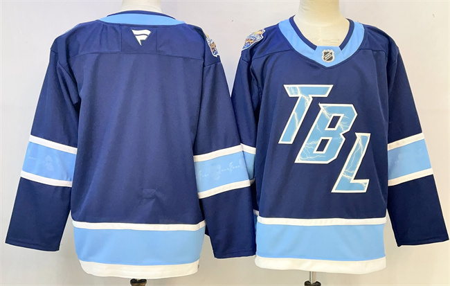 Personalized Men’s Tampa Bay Lightning Blank Blue 2026 Stadium Series Stitched Jersey