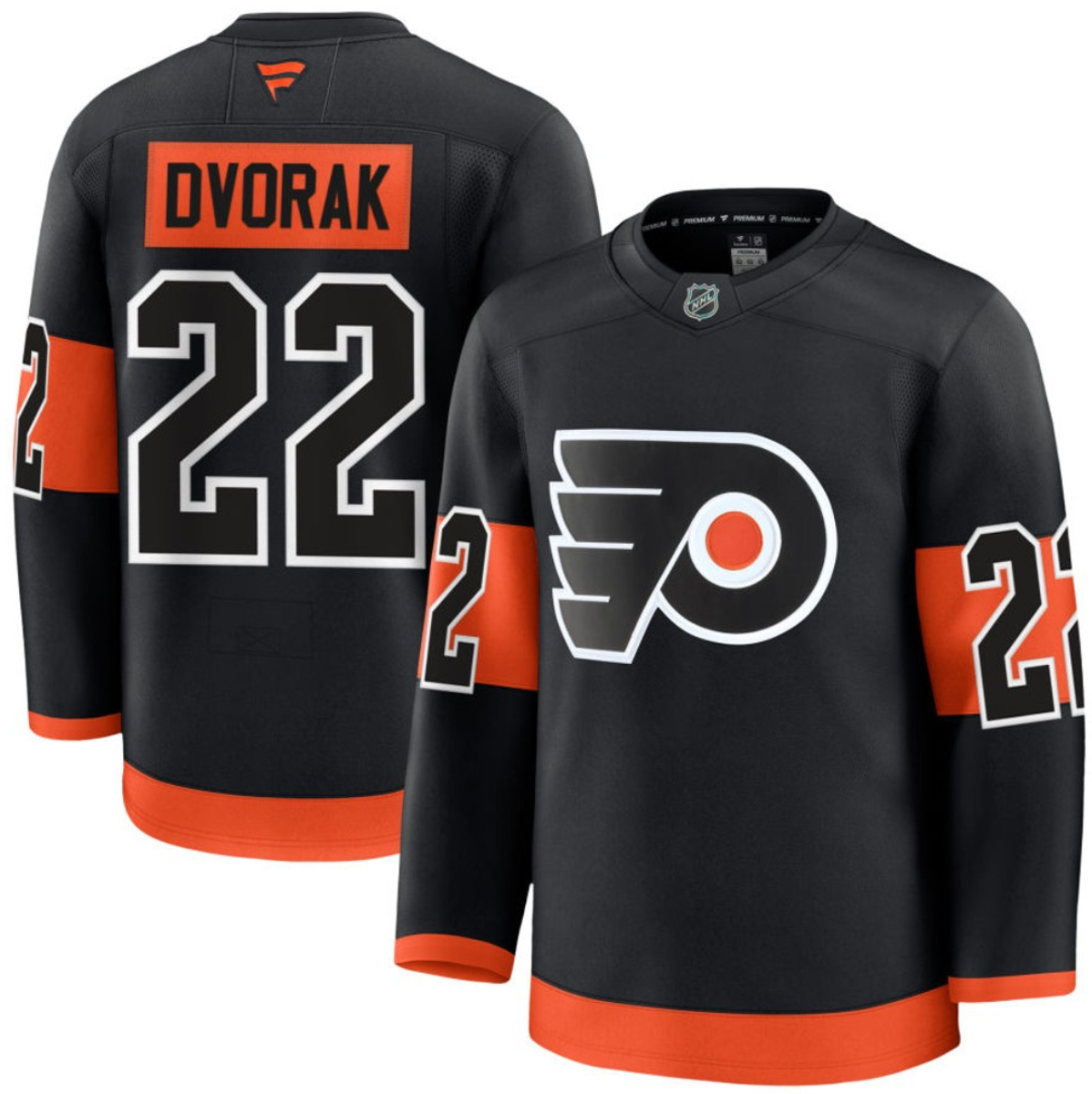 Personalized Men’s Philadelphia Flyers #22 Christian Dvorak Black 2024-25 Alternate stitched Hockey Jersey