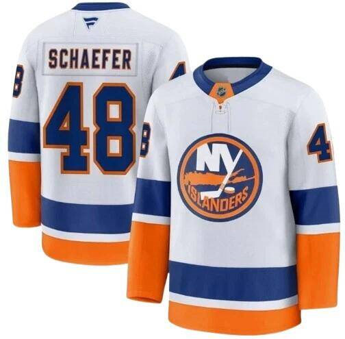 Personalized Men’s New York Islanders #48 Matthew Schaefer White 2025 Stitched Hockey Jersey