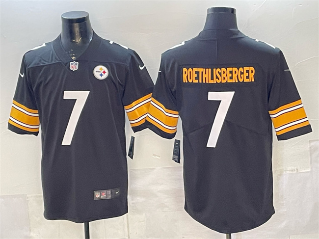 Personalized Men’s Pisttburgn Steelers #7 Ben Roethlisberger Black Untouchable Limited Stitched Football Jersey