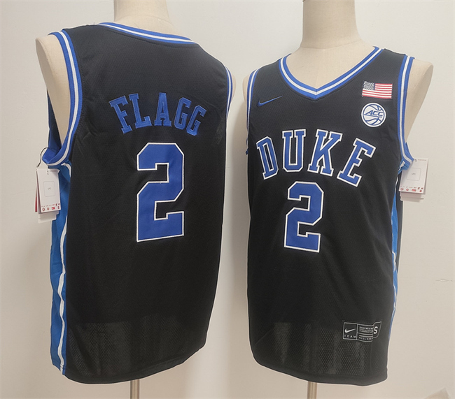 Personalized Men’s Duke Blue Devils #2 Cooper Flagg Black Stitched Basketball Jersey