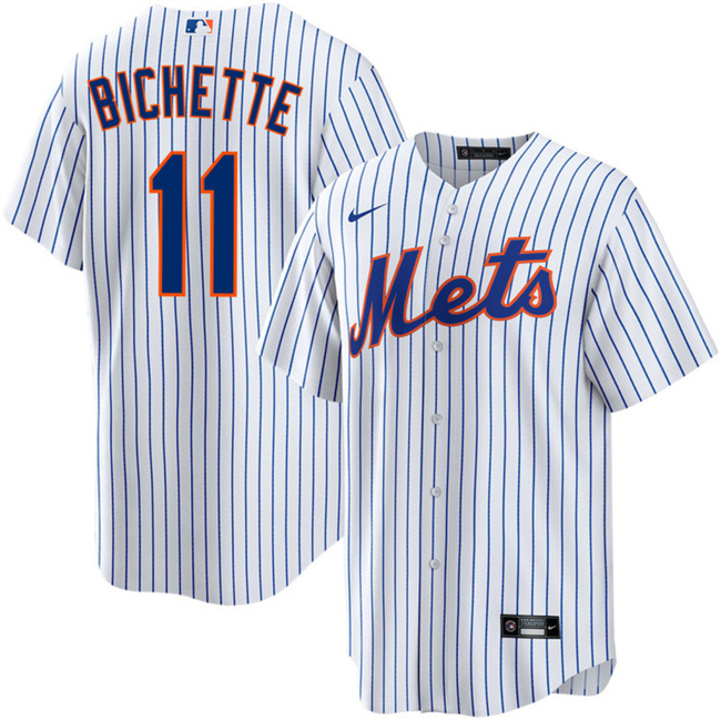 Personalized Men’s New York Mets #11 Bo Bichette 2026 White Cool Base Stitched Baseball Jersey