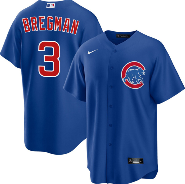 Personalized Men’s Chicago Cubs #3 Alex Bregman Royal 2026 Cool Base Stitched Baseball Jersey