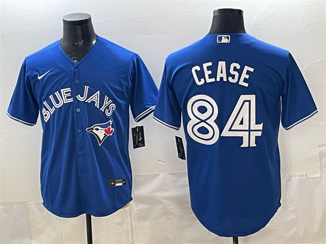 Personalized Men’s Toronto Blue Jays #84 Dylan Cease Blue 2025 Cool Base Stitched Baseball Jersey
