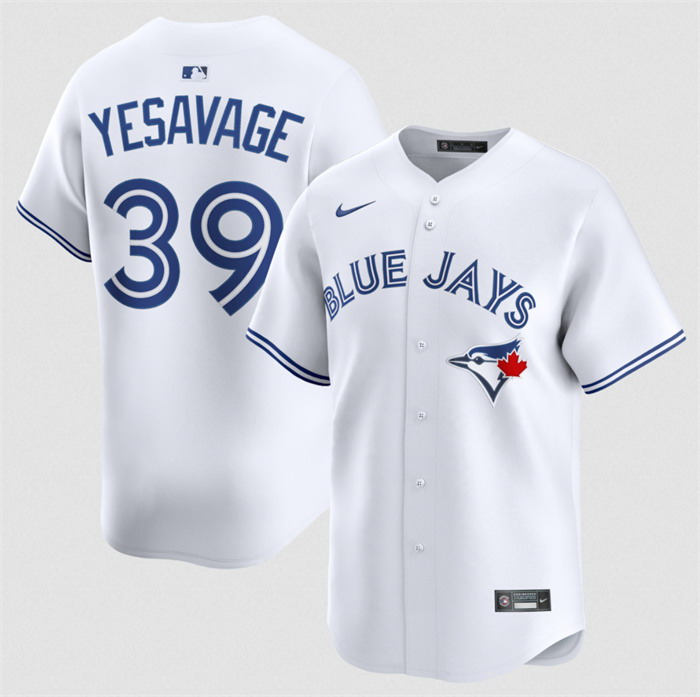 Personalized Men’s Toronto Blue Jays #39 Trey Yesavage White 2024 Home Limited Stitched Baseball Jersey