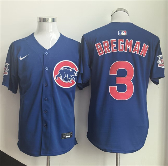 Personalized Men’s Chicago Cubs #3 Alex Bregman Royal 2026 Limited Stitched Baseball Jersey