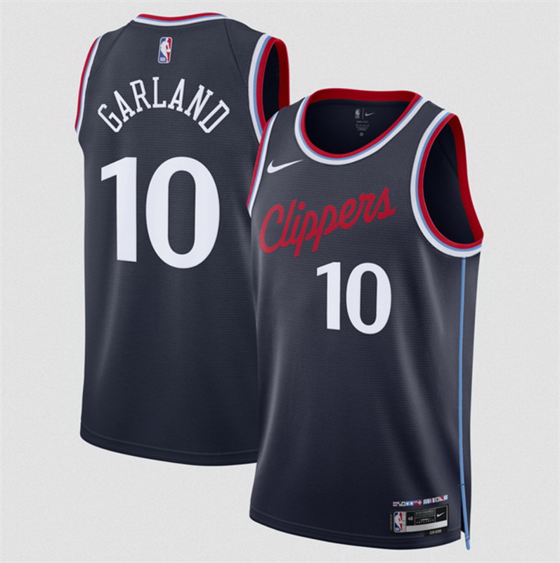Personalized Men’s Los Angeles Clippers #10 Darius Garland Navy 2026 Icon Edition Stitched Jersey