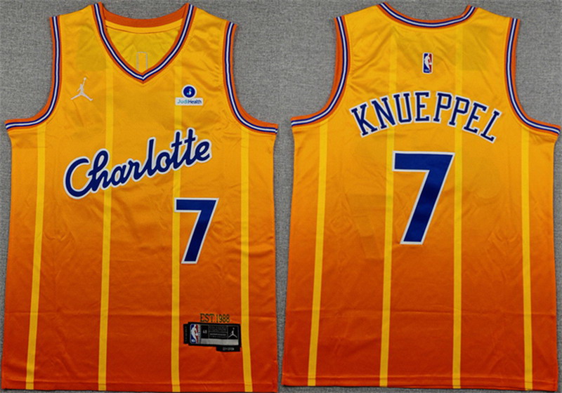 Personalized Men’s Charlotte Hornets #7 Kon Knueppel 26 City Edition Stitched Basketball Jersey