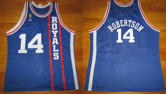 Personalized Men’s Cincinnati Royals #14 Oscar Robertson Blue Stitched Basketball Jersey