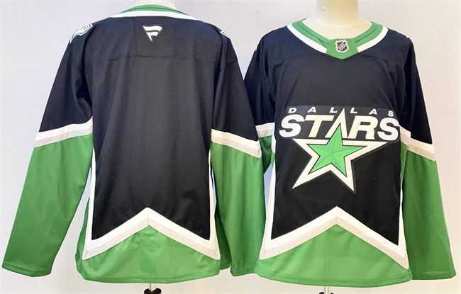 Personalized Men’s Dallas Stars Blank Black 2025 26 Alternate Stitched Hockey Jersey