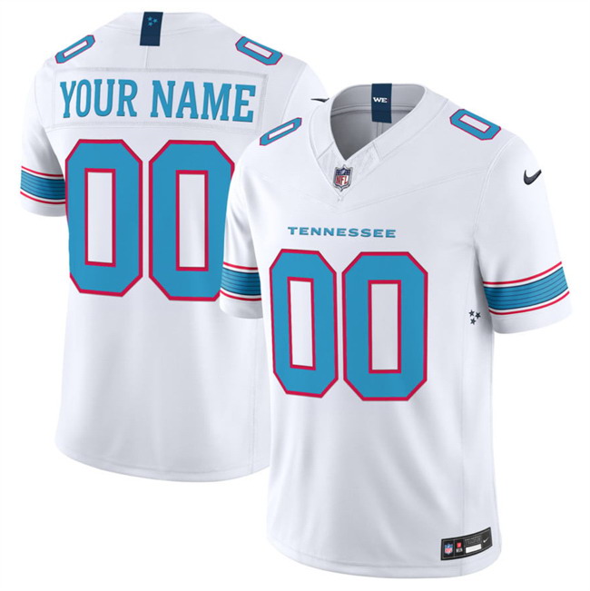 Personalized Men’s Tennessee Titans Active Player White 2026 F.U.S.E. Limited Stitched Football Jersey