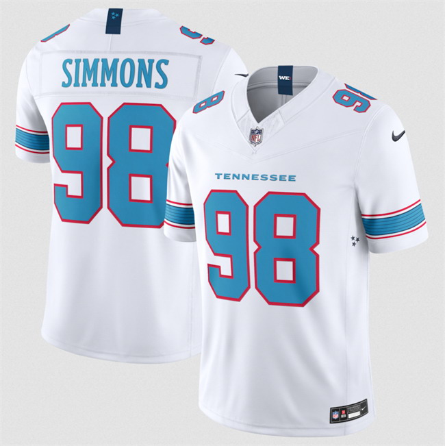 Personalized Men’s Tennessee Titans #98 Cameron Ward White 2026 F.U.S.E. Limited Stitched Football Jersey