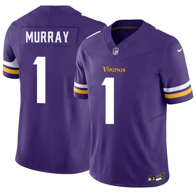 Personalized Men’s Minnesota Vikings #1 Kyler Murray Purple 2026 F.U.S.E. Untouchable Limited Stitched Jersey