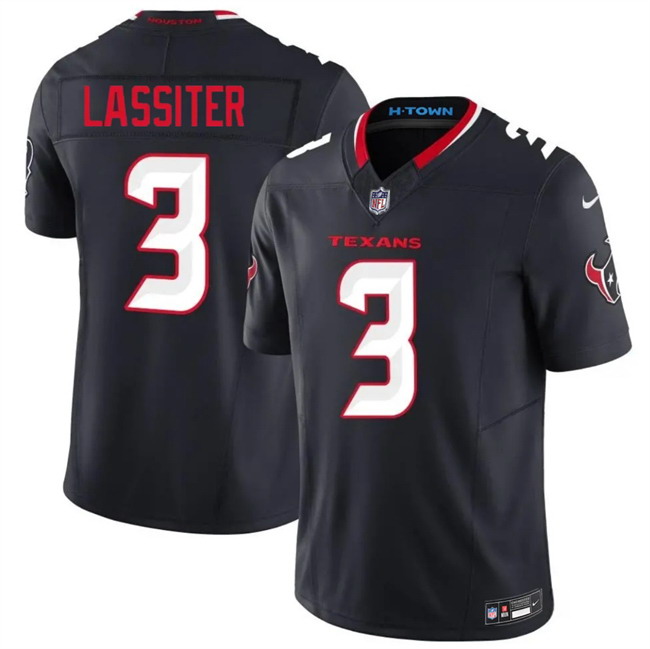 Personalized Men’s Houston Texans #3 Kamari Lassiter Navy 2026 F.U.S.E. Limited Stitched Football Jersey