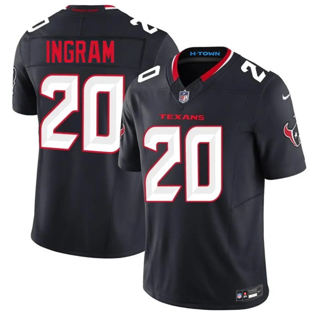 Personalized Men’s Houston Texans #20 Ja’Marcus Ingram Navy 2026 F.U.S.E. Limited Stitched Football Jersey
